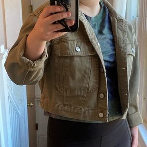 Stoosh Vintage Denim Cropped Jacket - M